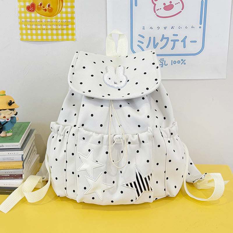 Niedlicher, cartoon-inspirierter Drawstring-Schulrucksack