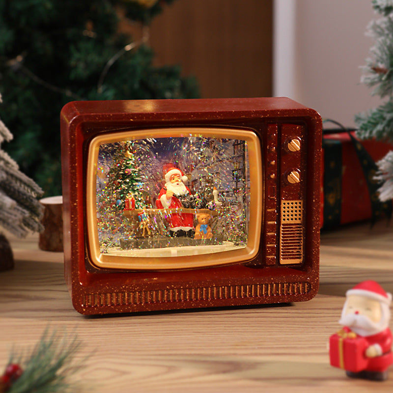 Nostalgische Schneekugel Fernseher Brehn