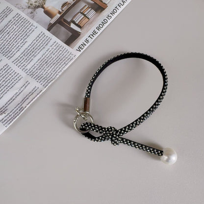 Elegante geknotte Perlenarmband-Band Brehn