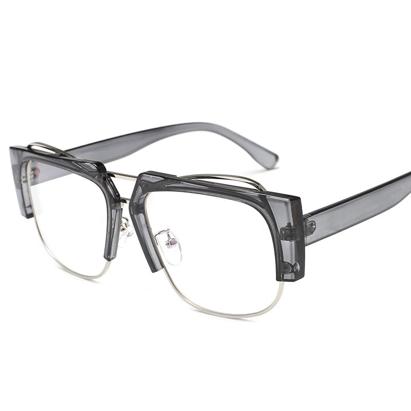 Damen Modische quadratische Sonnenbrille mit einzigartigem Kettendesign Brehn