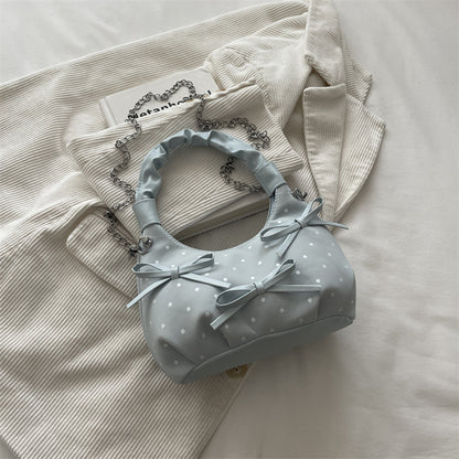 Stylische gepunktete Mini-Handtasche
