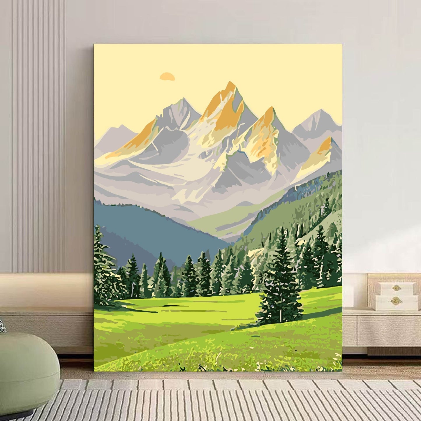 Szenische Berglandschaft Leinwand Kunst Brehn 1785768018