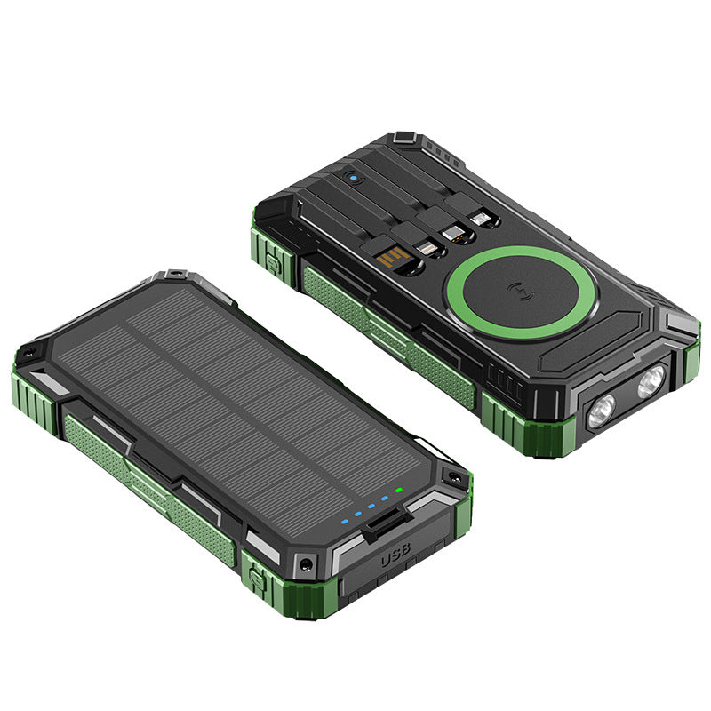 Robuste Solar Powerbank mit Multifunktionsanschlüssen Brehn