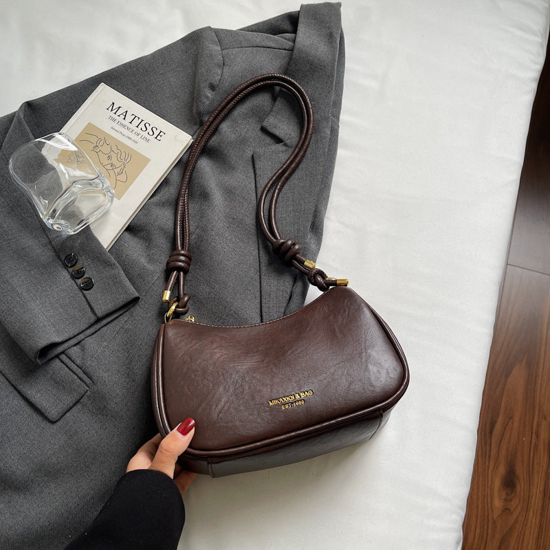 Chic Leder Schultertasche Brehn