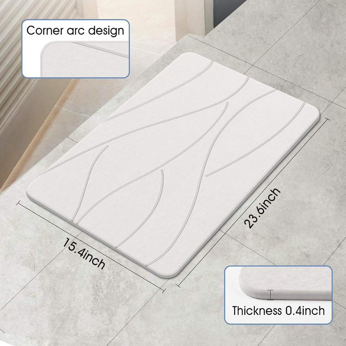 Memory-Foam Badezimmermatte