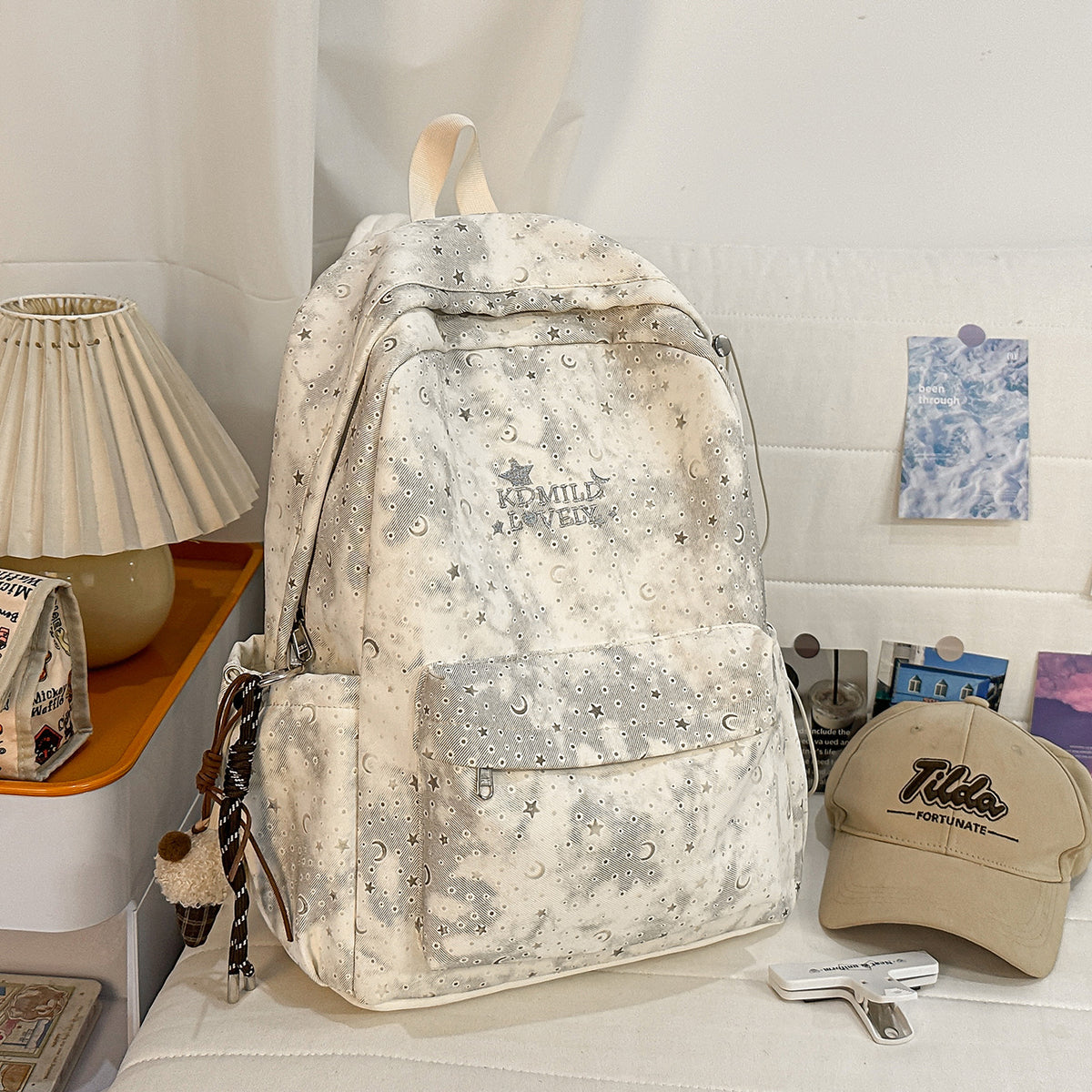 Stylische Sternen-Print Rucksack Brehn