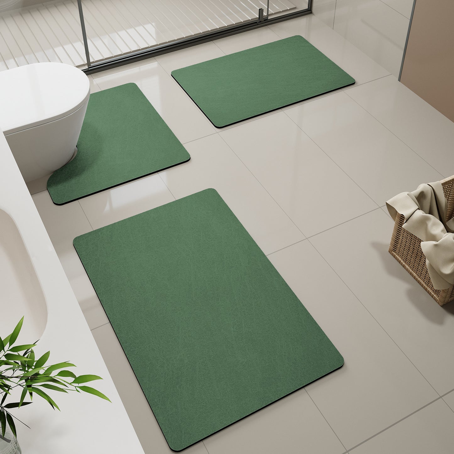 Weiches Badezimmer-Komfortmatten-Set Brehn