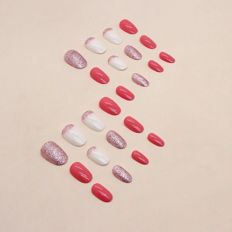 Glitzerndes Press-On Nagelkunst Set Brehn
