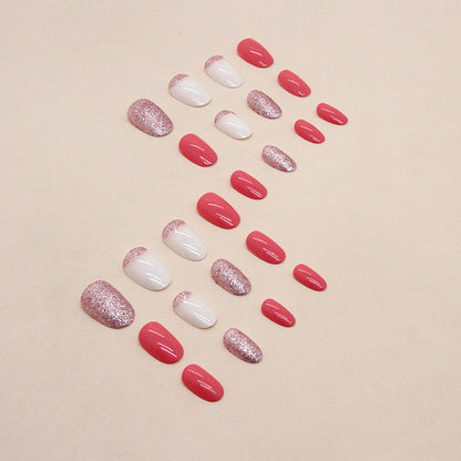 Glitzerndes Press-On Nagelkunst Set Brehn