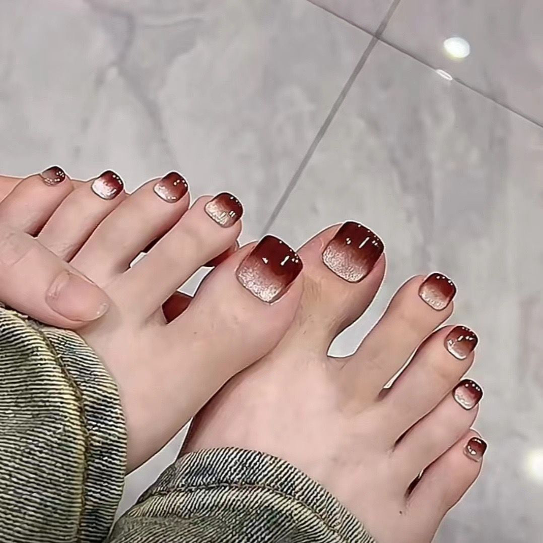 Ombre Pediküre Nagelkunst Brehn