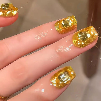 Premium Edelstein-betonte Nagelkunstverlängerungen