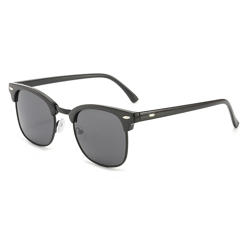 Damen modische Retro-Sonnenbrille mit metallischem Rahmen Brehn
