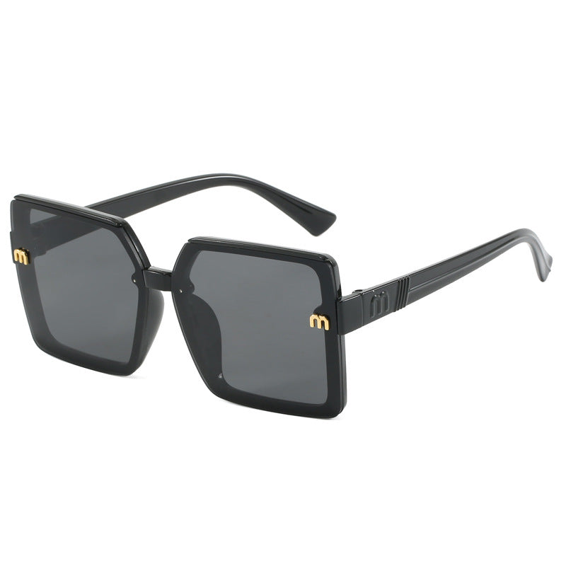 Damen modische quadratische Sonnenbrille mit verspiegeltem Verlauf Brehn