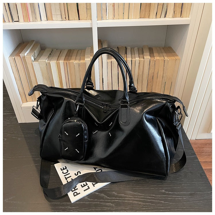 Luxuriöse Leder-Wochenend-Reise-Duffle-Bag Brehn