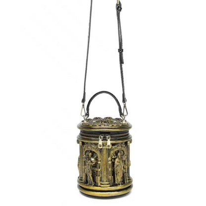 Skulpturaler Henkel-Eimer-Tasche