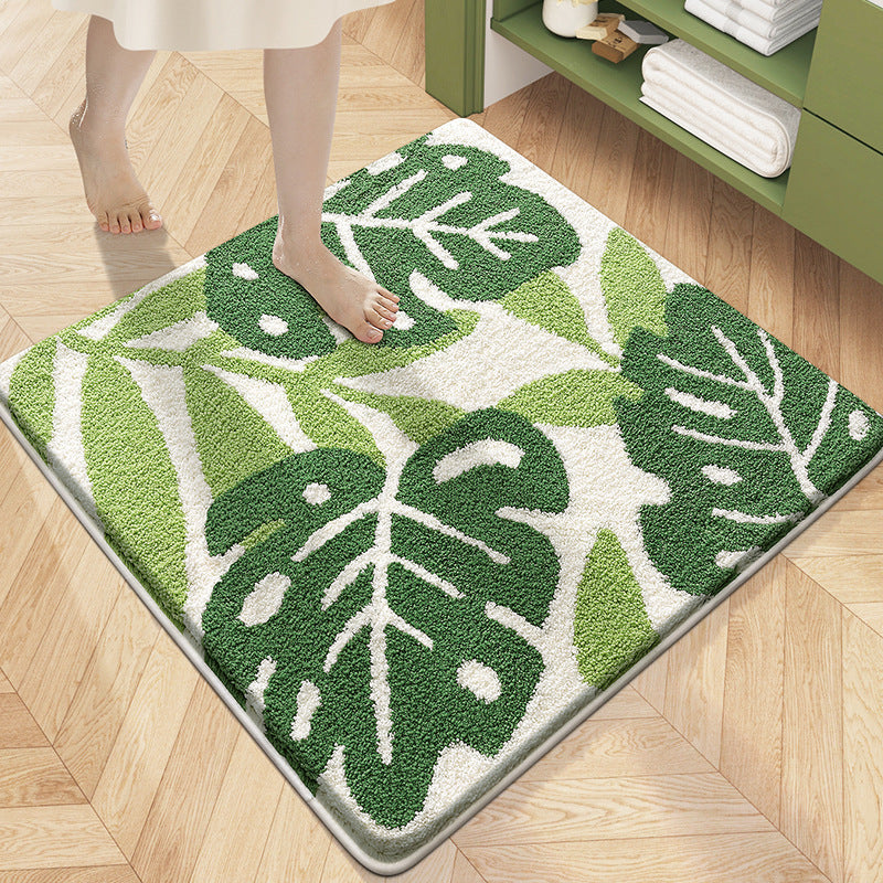 Blumenmuster Plush Badeteppich Brehn