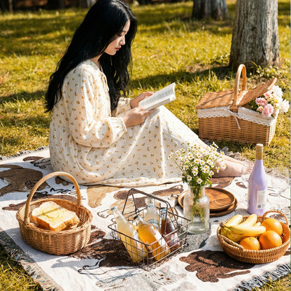 Verspielt Tiermotiv Wurfdecke