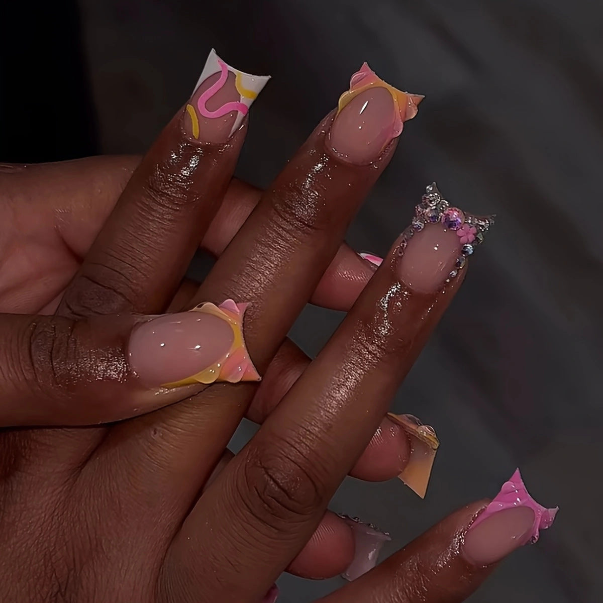 Dekorative Acryl Press-On Nagelverlängerungen für Damen Brehn