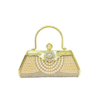 Vintage Perlenverzierte Abendtasche