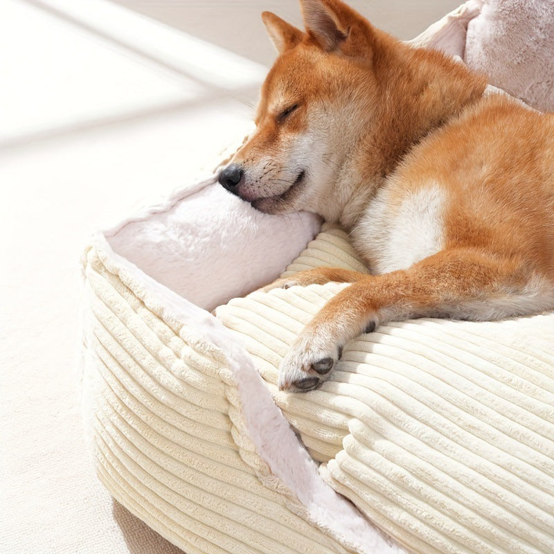 Plüsch Corduroy Hundebett