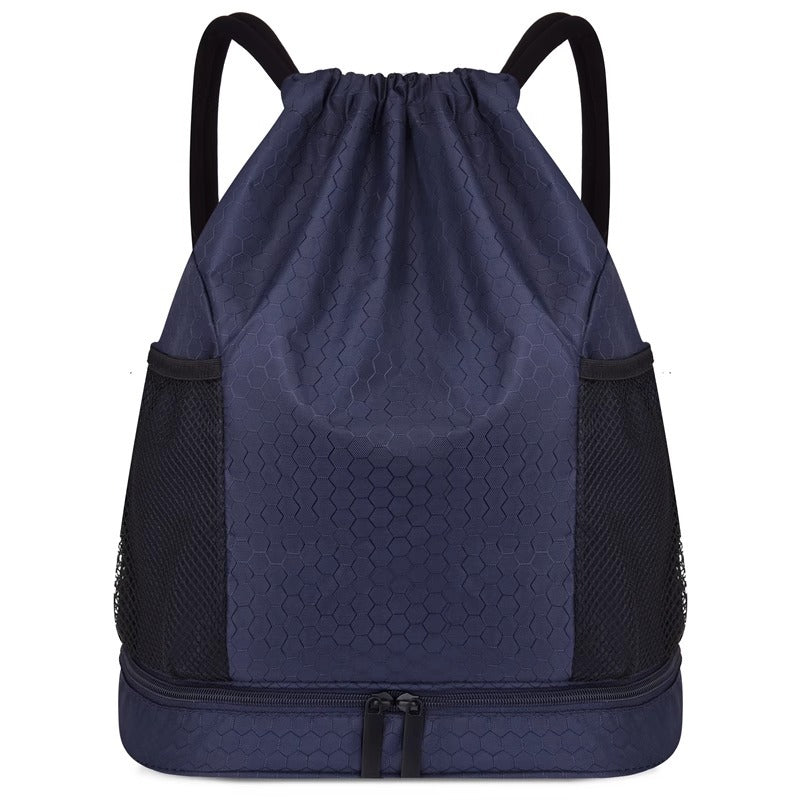 Leichter Hexagonmuster Kordelzug Rucksack Brehn