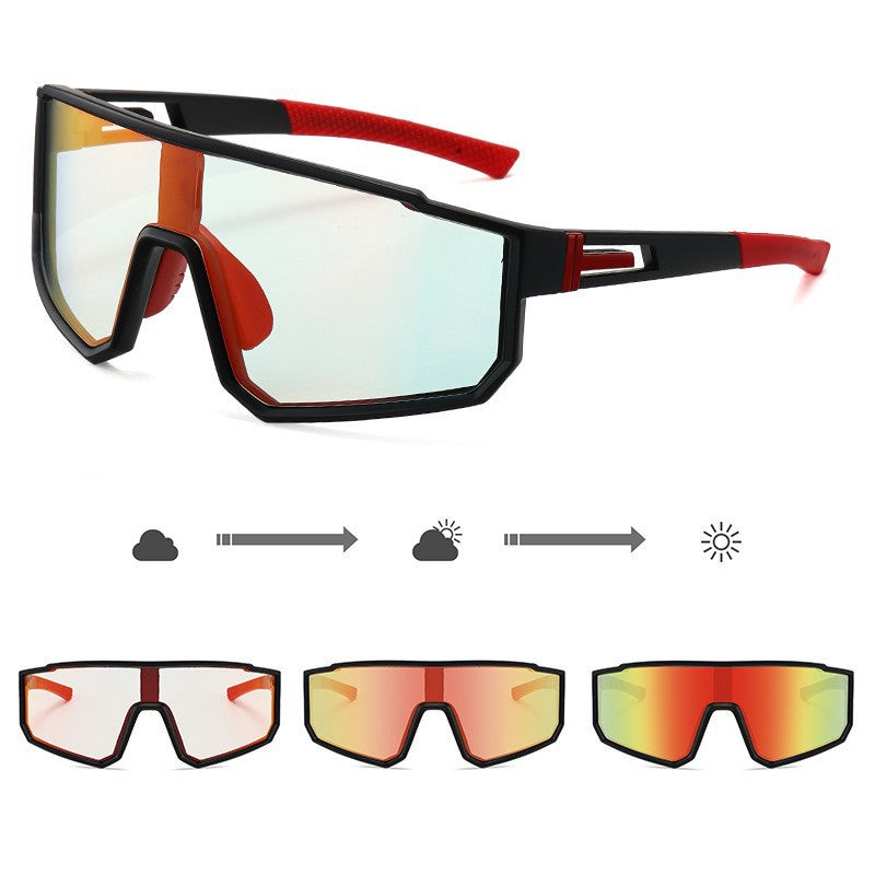 Unisex Sportliche Performance-Sonnenbrille mit intelligentem Lichtwechsel Brehn