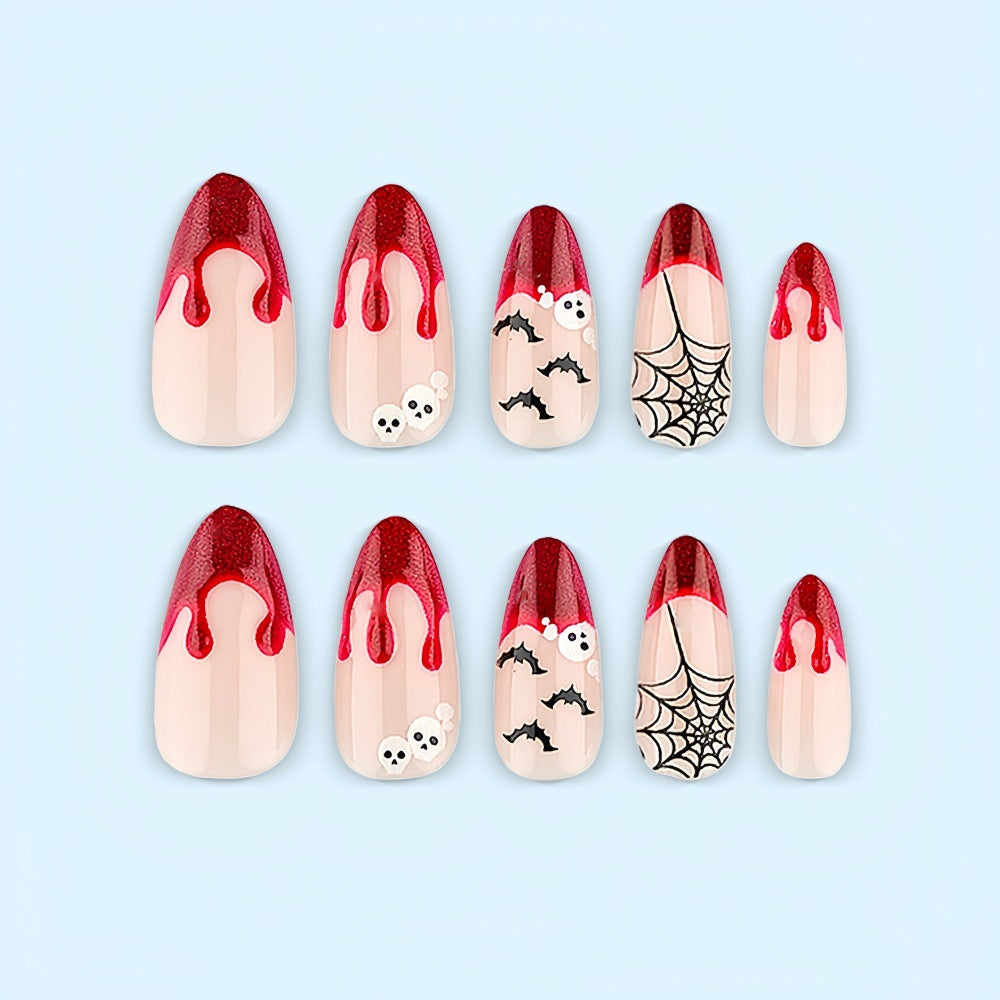 Kunstnagelset im Halloween-Stil Brehn