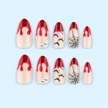 Kunstnagelset im Halloween-Stil Brehn