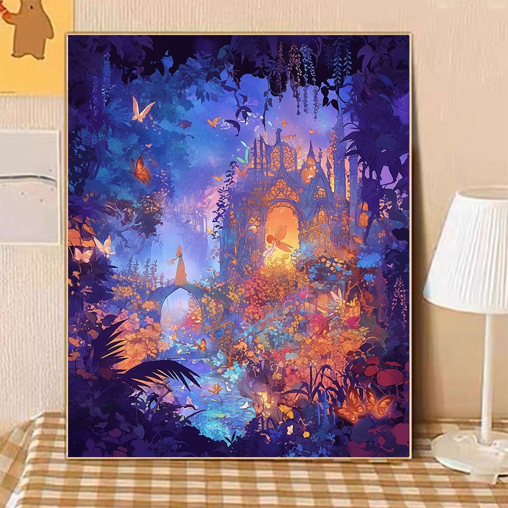 Verzauberte Abendlandschaft Leinwandkunst Brehn