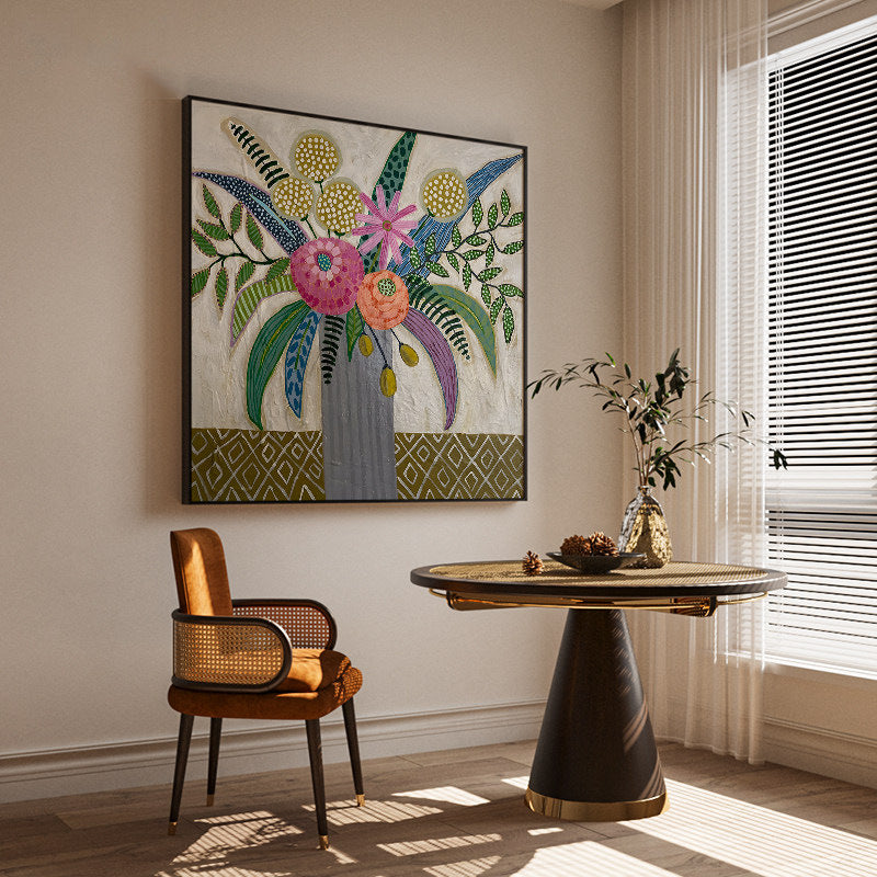 Florale dekorative Leinwandkunst