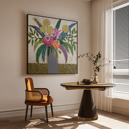 Florale dekorative Leinwandkunst