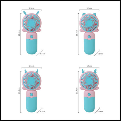 Unisex Tragbarer Handventilator mit lustigem Tierdesign Brehn