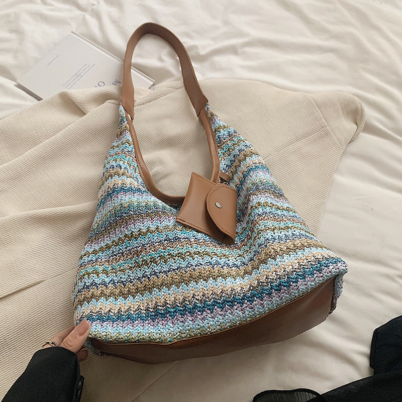 Bohemian Geflochtene Strohtasche