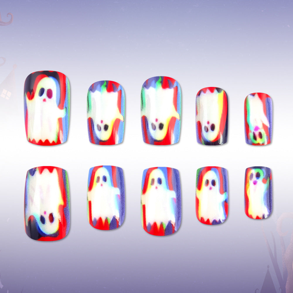 Halloween-Themed Ghost Press-On Nails Brehn