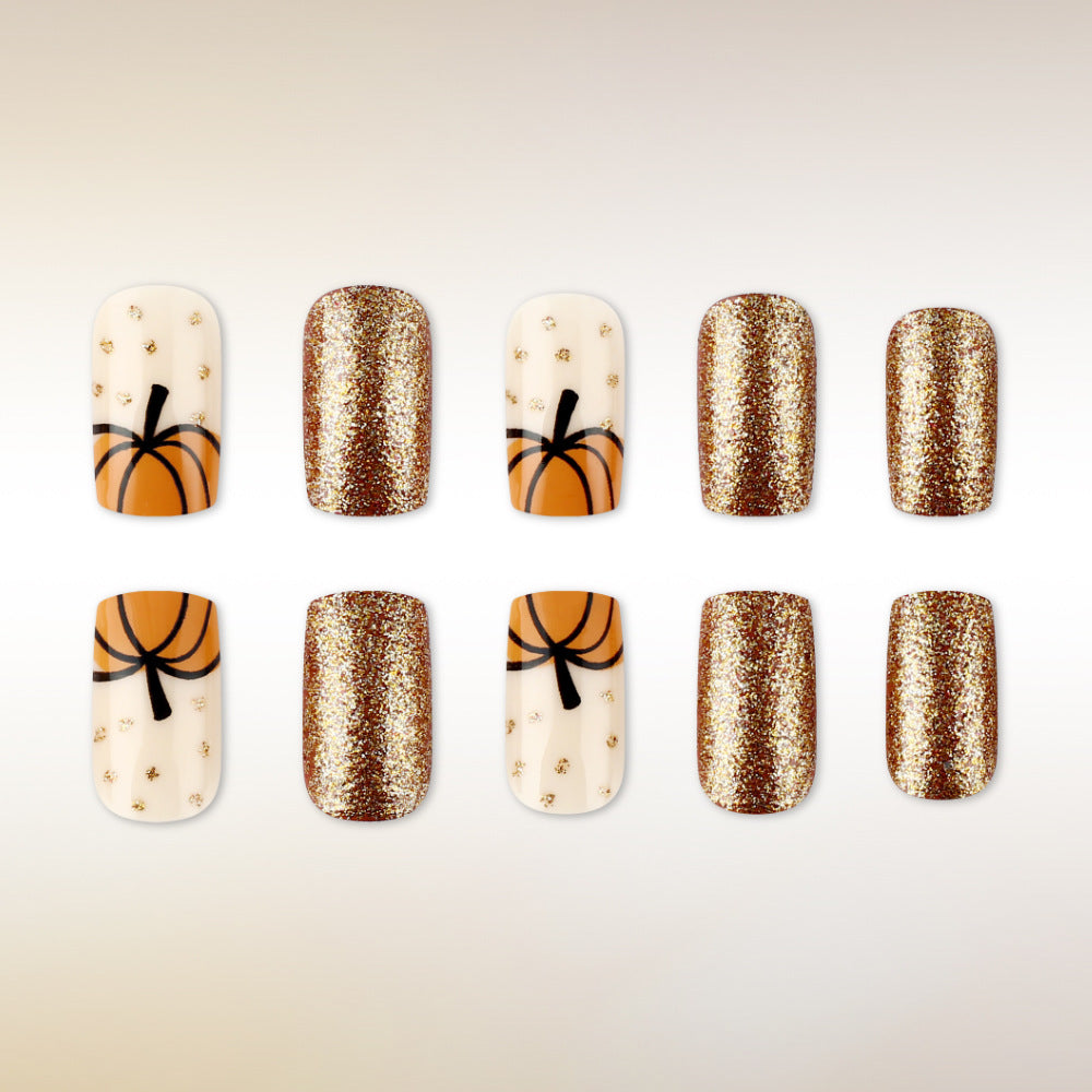 Herbst-inspirierte dekorative Nagelkunst Brehn