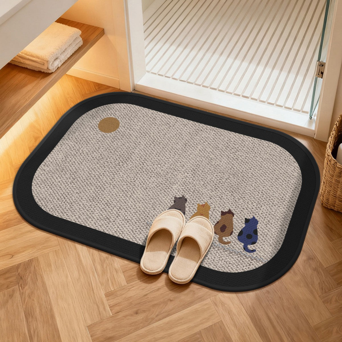 Komfort Wasserabweisende Badematte Brehn