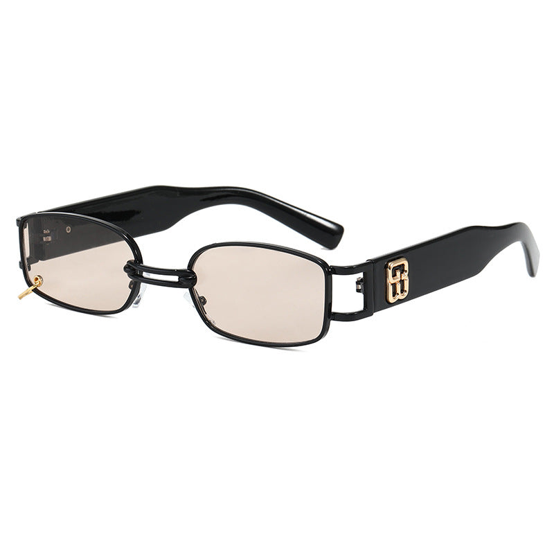 Modische Sonnenbrille mit Einzigartigem Rechteckigem Rahmen Brehn