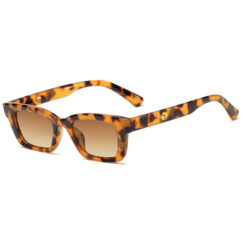 Damen trendige quadratische Sonnenbrille im Vintage-Stil Brehn