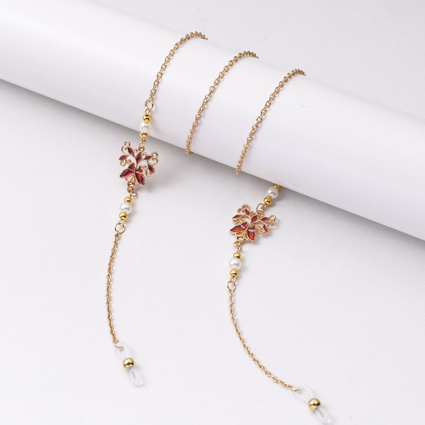 Elegante florale Brillen Kette Brehn