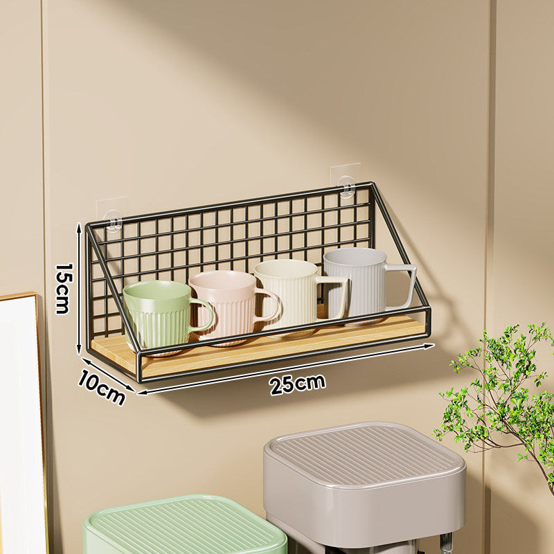 Wandmontierter Küchen-Organizer-Regal