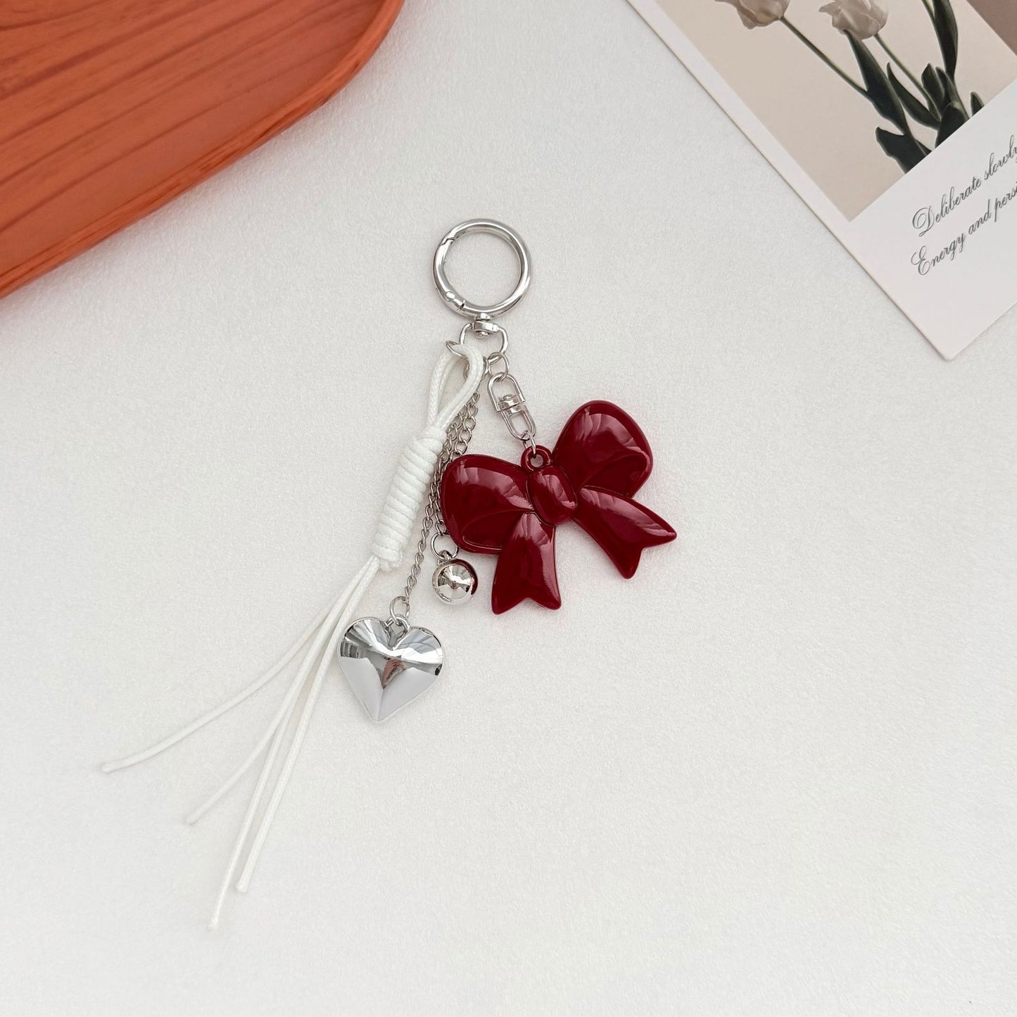 Eleganter Bogen Charm Schlüsselanhänger Brehn