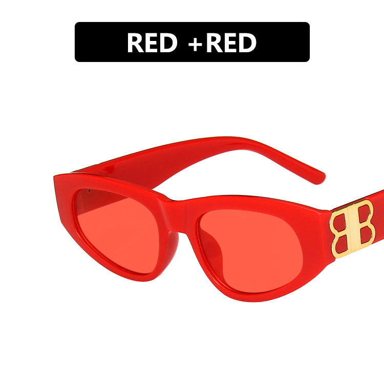 Damen modische Cat-Eye Sonnenbrille mit luxuriösen Akzenten Brehn
