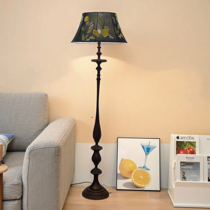 Elegante Blumenmuster Stehlampe