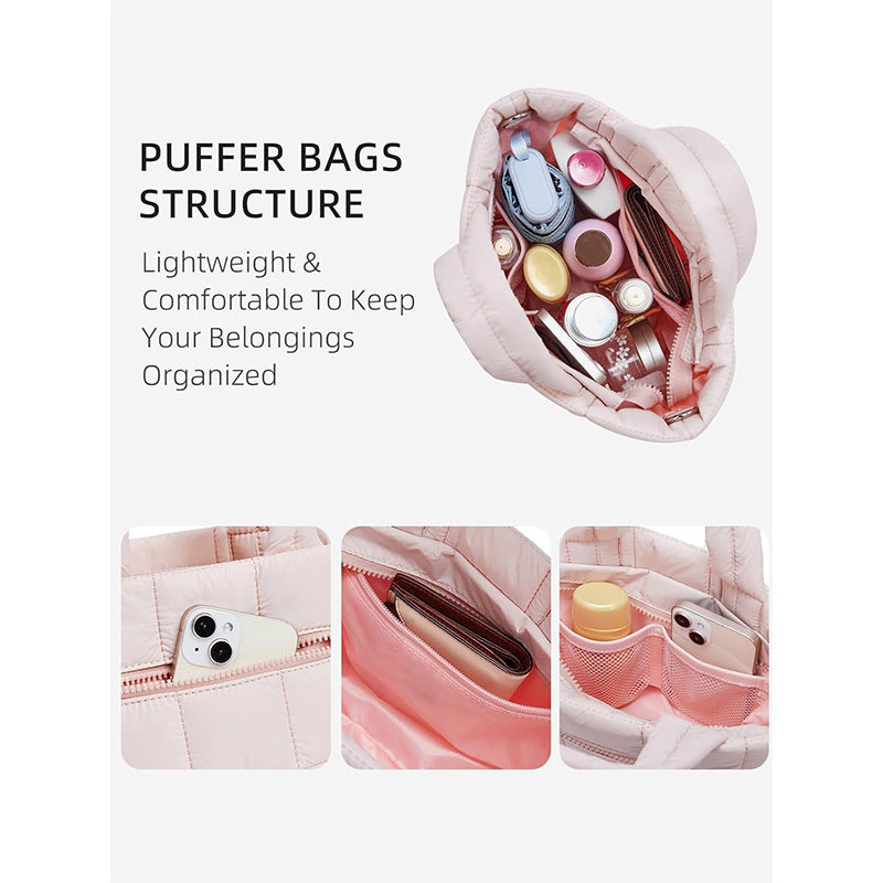 Gepolsterte Handtasche mit Abnehmbaren Schulterriemen Brehn