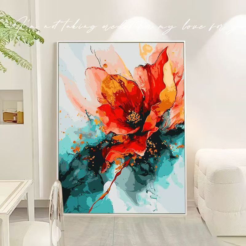 Blumen Abstrakt Leinwand Kunst Brehn