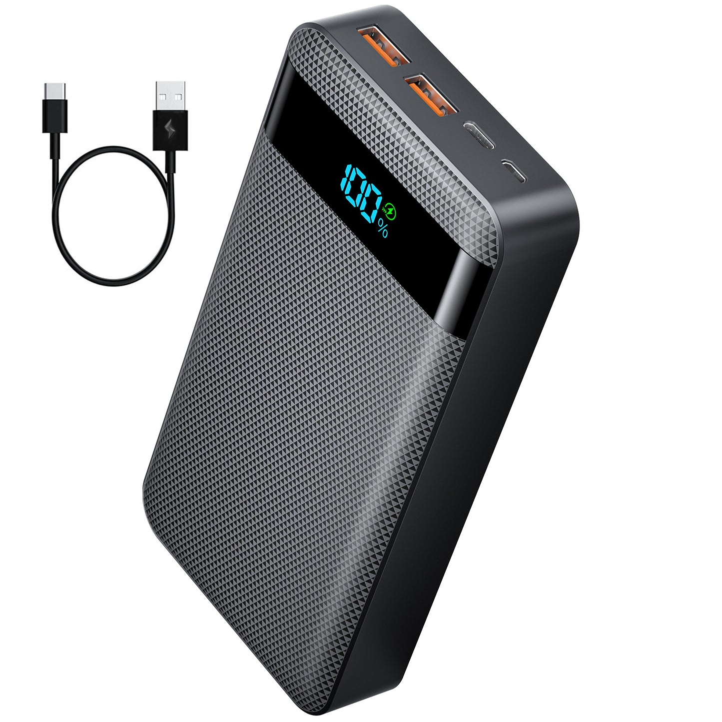 Hochleistungs-Powerbank mit Digitale Anzeige und Schnellladefunktion Brehn