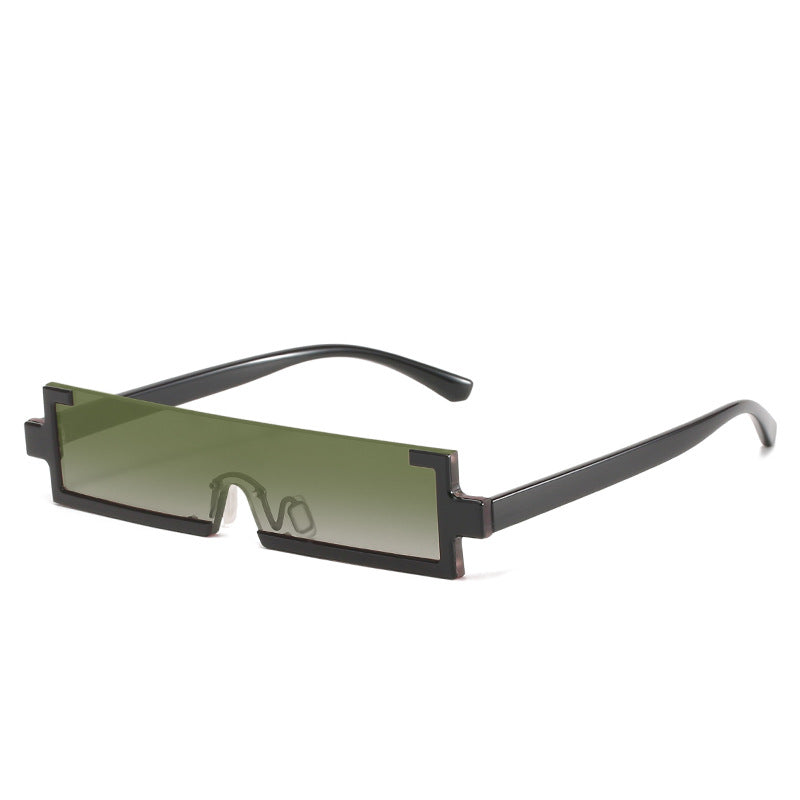 Damen futuristische Sonnenbrille mit einzigartigem geometrischem Design Brehn