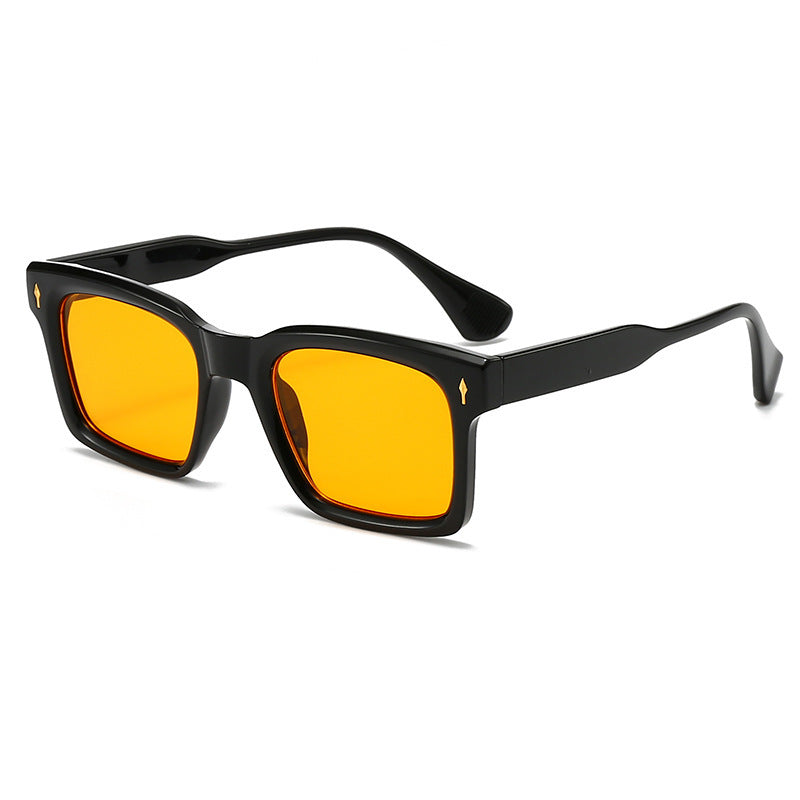 Damen Rechteckige Sonnenbrille im eleganten Schildpatt-Design Brehn
