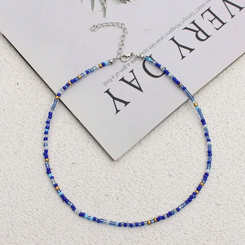 Handgefertigtes Perlen Choker Halsband Brehn