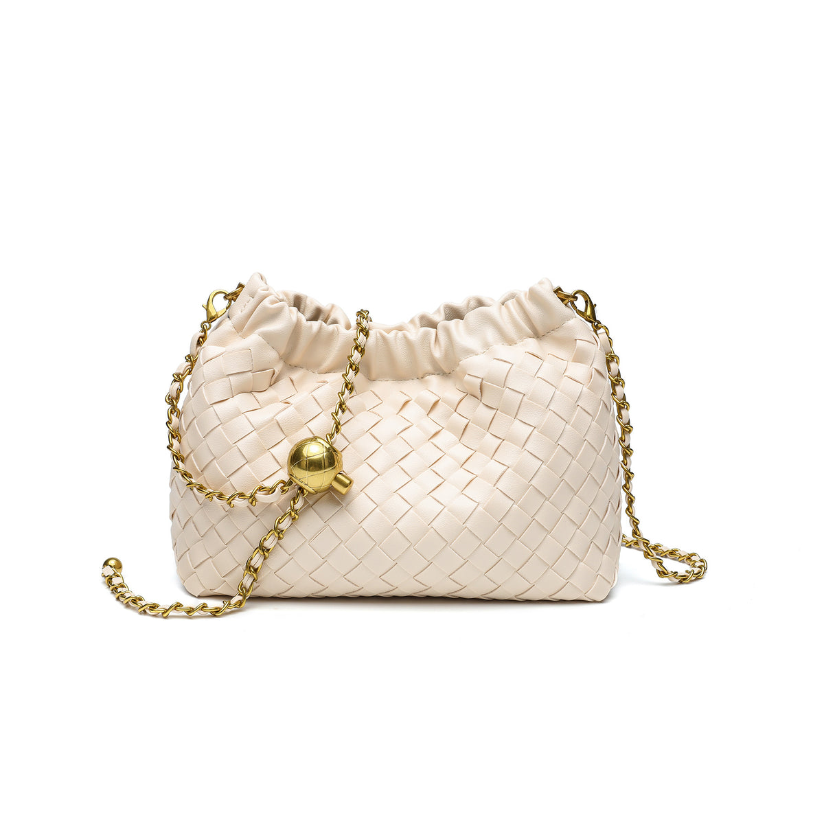 Woven Leather Abendtasche Brehn